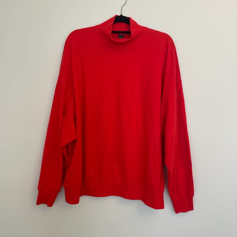 Wild Fable bright red burnt orange sweatshirt neck women’s XXL